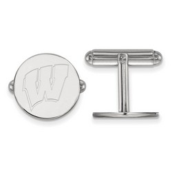 University of Wisconsin Badgers Cuff Link in Sterling Silver 7.42 gr