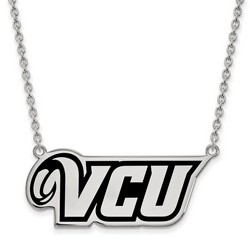 Virginia Commonwealth University Rams Large Sterling Silver Pendant Necklace