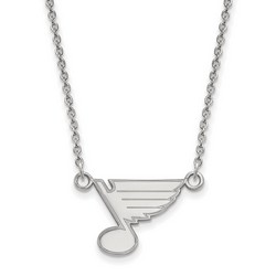 St. Louis Blues Small Pendant Necklace in Sterling Silver 3.20 gr
