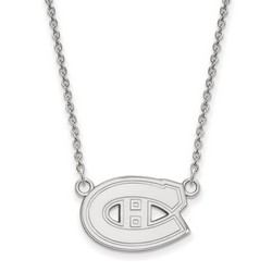 Montreal Canadiens Small Pendant Necklace in Sterling Silver 3.80 gr