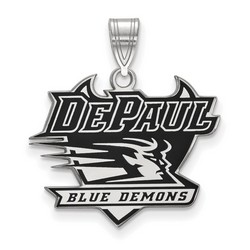 DePaul University Blue Demons Large Pendant in Sterling Silver 2.81 gr