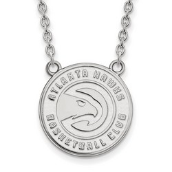 Atlanta Hawks Large Pendant Necklace in Sterling Silver 6.09 gr