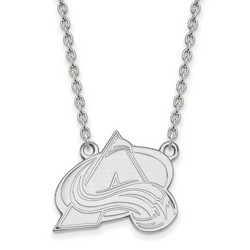 Colorado Avalanche Large Pendant Necklace in Sterling Silver