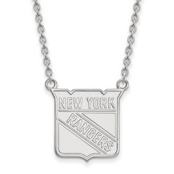New York Rangers Large Pendant Necklace in Sterling Silver 6.54 gr