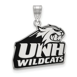 University of New Hampshire Wildcats Large Pendant in Sterling Silver 3.69 gr