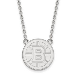 Boston Bruins Large Pendant Necklace in Sterling Silver 6.35 gr