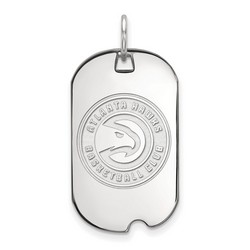 Atlanta Hawks Small Dog Tag in Sterling Silver 4.17 gr