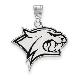 University of New Hampshire Wildcats Large Pendant in Sterling Silver 2.57 gr