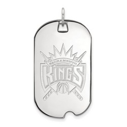 Sacramento Kings Large Dog Tag in Sterling Silver 7.52 gr