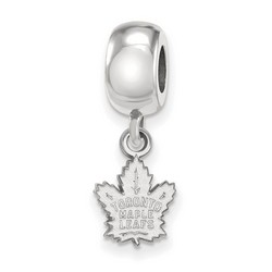 Toronto Maple Leafs XS Dangle Bead Charm in Sterling Silver 2.75 gr