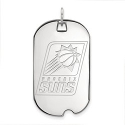 Phoenix Suns Large Dog Tag in Sterling Silver 7.65 gr