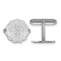 Eastern Kentucky University Colonels Crest Cuff Link in Sterling Silver 6.65 gr