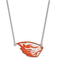 Oregon State University Beavers Large Sterling Silver Pendant Necklace 7.08 gr