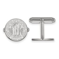 Pittsburg State University Gorillas Crest Cuff Link in Sterling Silver 7.07 gr