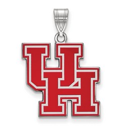 University of Houston Cougars Large Pendant in Sterling Silver 2.92 gr