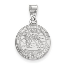 Wichita State University Shockers Medium Crest Pendant in Sterling Silver