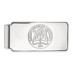 Eastern Michigan University Eagles Money Clip Crest in Sterling Silver 16.83 gr