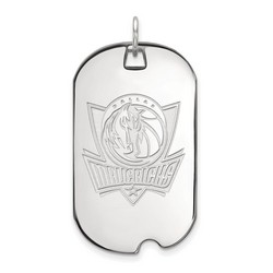 Dallas Mavericks Large Dog Tag in Sterling Silver 7.34 gr