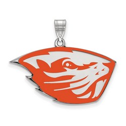 Oregon State University Beavers Large Sterling Silver Pendant 4.19 gr