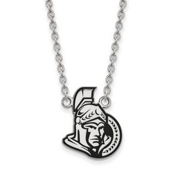 Ottawa Senators Large Pendant Necklace in Sterling Silver 5.60 gr