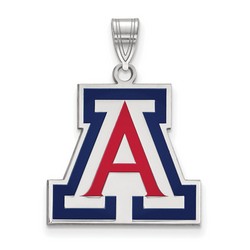 University of Arizona Wildcats Large Pendant in Sterling Silver 3.14 gr