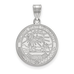 Wichita State University Shockers Large Crest in Sterling Silver 3.26 gr