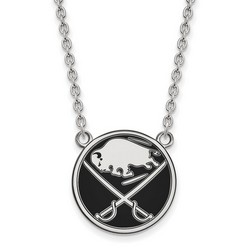Buffalo Sabres Large Pendant Necklace in Sterling Silver 6.60 gr