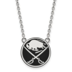 Buffalo Sabres Large Pendant Necklace in Sterling Silver 6.60 gr