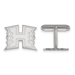 University of Hawaii Rainbow Warriors Cuff Link in Sterling Silver 7.56 gr