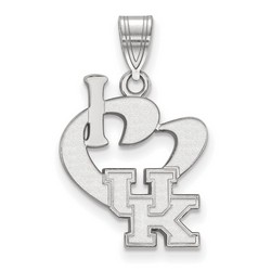 I Love University of Kentucky Wildcats Large Sterling Silver Pendant 1.40 gr