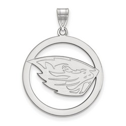 Oregon State University Beavers Large Sterling Silver Circle Pendant 3.74 gr