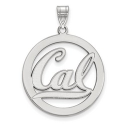 UC Berkeley California Golden Bears Circle Pendant in Sterling Silver 3.65 gr