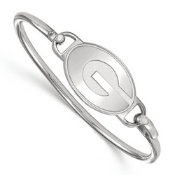 University of Georgia Bulldogs Bangle in Sterling Silver 14.77 gr