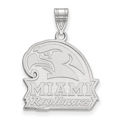 Miami University RedHawks Large Pendant in Sterling Silver 4.96 gr