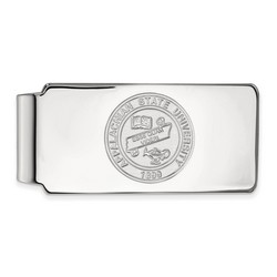 Appalachian State University Mountaineers Money Clip Crest in Sterling Silver