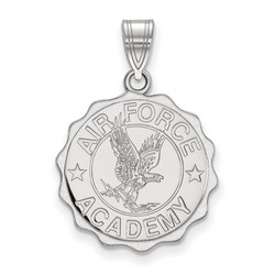 United States Air Force Academy Falcons Large Crest in Sterling Silver 3.05 gr