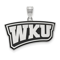 Western Kentucky University Hilltoppers Large Pendant in Sterling Silver 3.89 gr