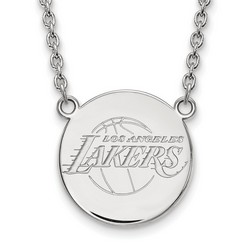 Los Angeles Lakers Large Disc Pendant in Sterling Silver 6.71 gr