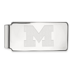 University of Michigan Wolverines Money Clip in Sterling Silver 16.61 gr
