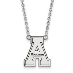 Appalachian State University Mountaineers Large Sterling Silver Pendant Necklace