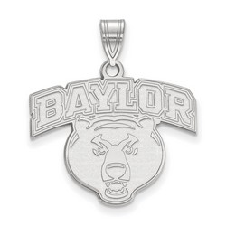 Baylor University Bears Large Pendant in Sterling Silver 3.26 gr