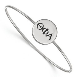 Theta Phi Alpha Sorority Enameled Sterling Silver Slip-On Bangle