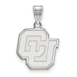 University of Colorado Buffaloes Medium Pendant in Sterling Silver 2.14 gr