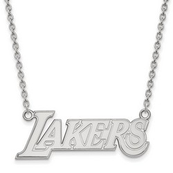 Los Angeles Lakers Large Pendant Necklace in Sterling Silver 6.20 gr