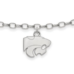 Kansas State University Wildcats Anklet in Sterling Silver 3.43 gr