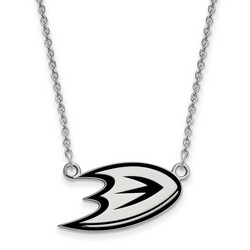 Anaheim Ducks Small Pendant Necklace in Sterling Silver 3.89 gr