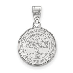 The Citadel Bulldogs Medium Crest Pendant in Sterling Silver 2.30 gr