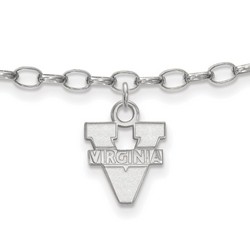 University of Virginia Cavaliers Anklet in Sterling Silver 2.97 gr