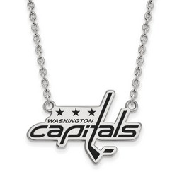 Washington Capitals Large Pendant Necklace in Sterling Silver 6.03 gr