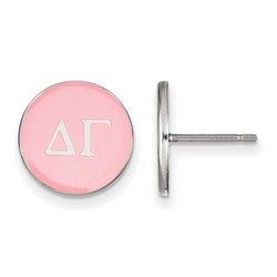 Delta Gamma Sorority Enameled Post Earrings in Sterling Silver 1.46 gr